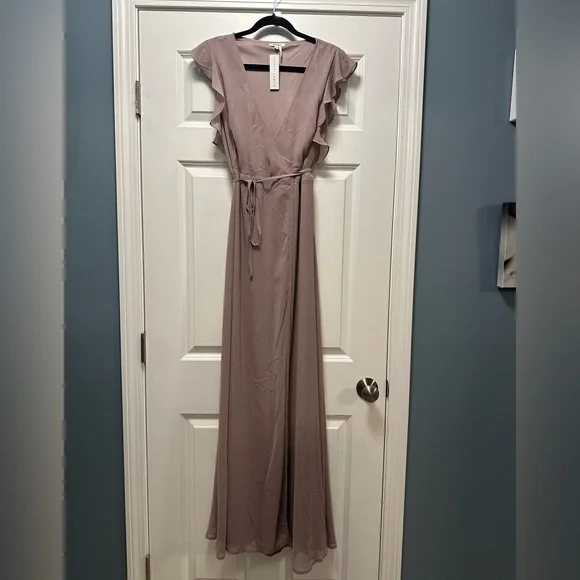 Baltic Born Mauve/Dusty Lilac Wrap Dress - Picture 2 of 4